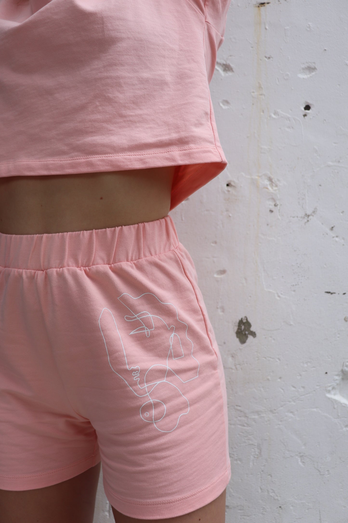 Organic Cotton Shorts - Laguna Pink