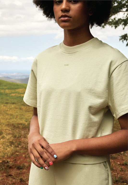 Organic Cotton T-shirt - Eucalyptus Green