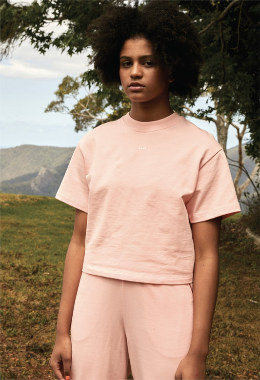 Organic Cotton T-shirt - Laguna Pink