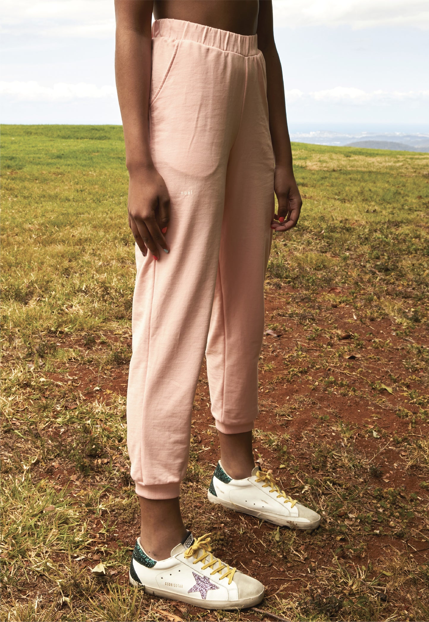 Organic Cotton Sweatpants - Laguna Pink